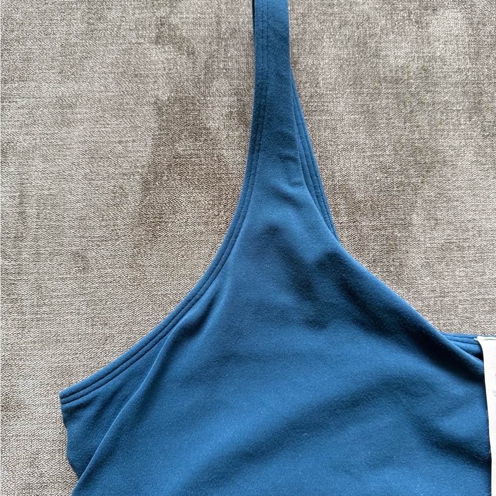 Lululemon Women’s Align Tank Top Blue Borealis Size 14 Nulu Fabric Crop Tank - Picture 5 of 9